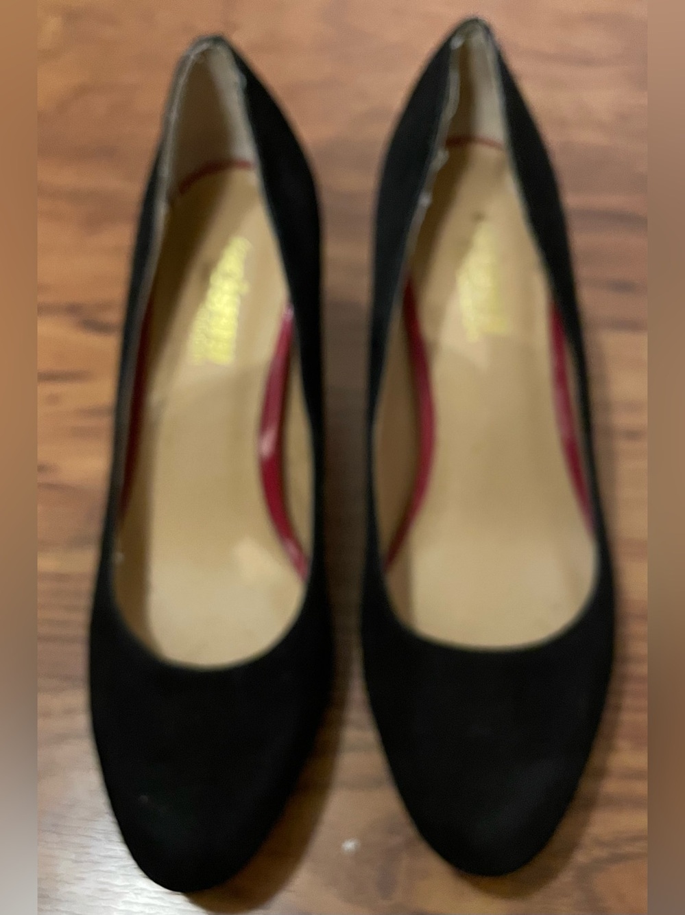 Vintage Black Suede Classic Pumps